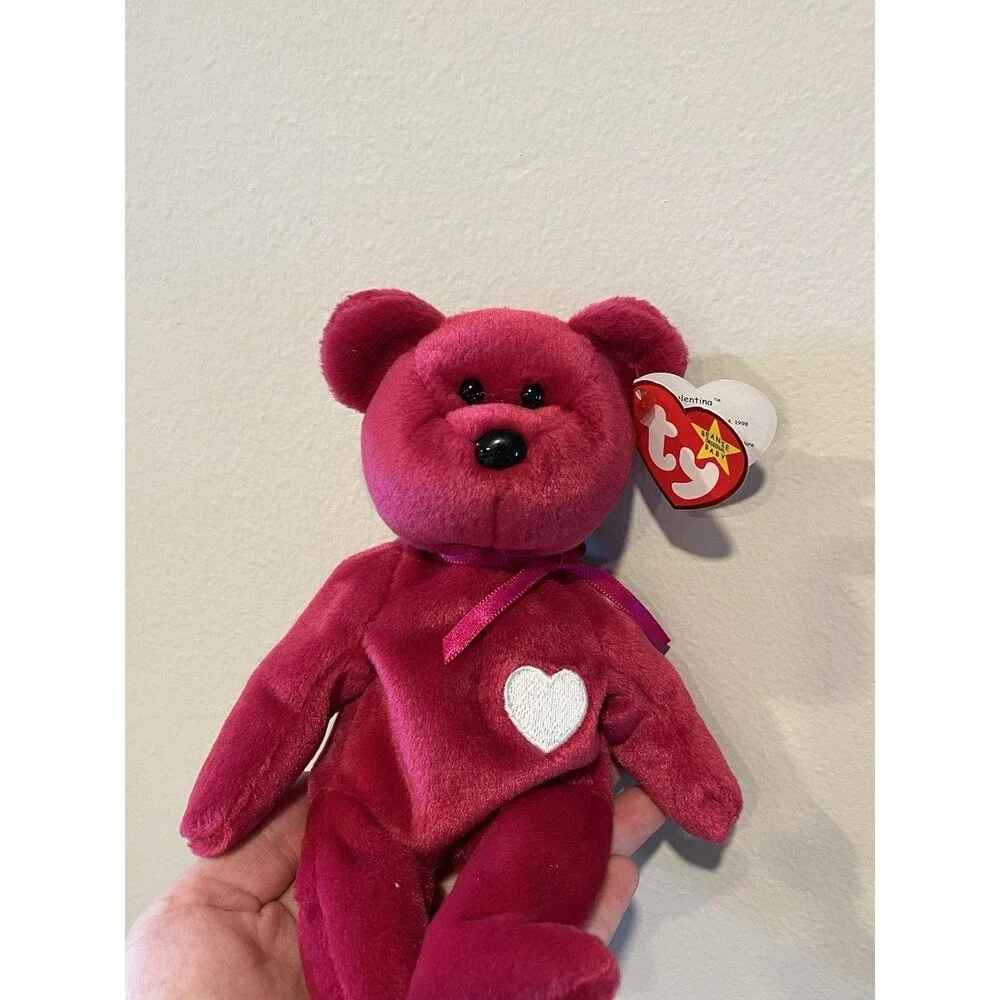 Valentina 2000 Ty Beanie Buddy Bear Retired With Tag Vintage Toy Mint Condition